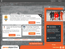Tablet Screenshot of pencadeportiva.com
